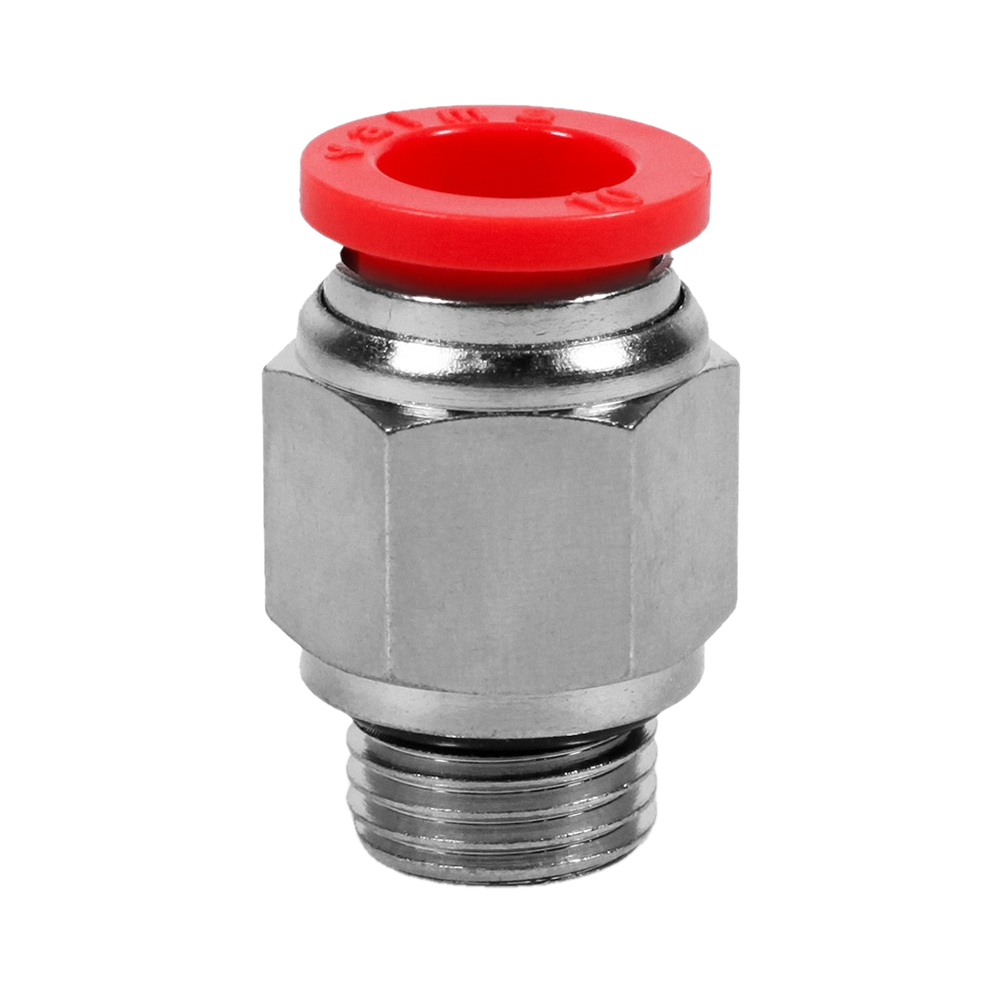 QP-AD-06-G14 Фитинг прямой, 6мм x G 1/4 (наруж.резьба)