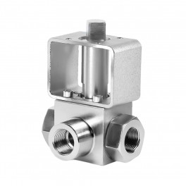 BAV-S304-HP-T-010-L Клапан шаровой, нерж., G 3/8" (10мм), 3/2 (шар L-типа)